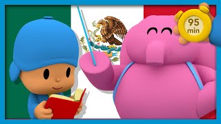 🏫 POCOYO AND NINA  Learn Spanish 95 minutes  ANIMATED CARTOON for Children  FULL episodes [upl. by Josephina]