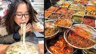 KOREAN STREET FOOD at Mangwon Market in Seoul [upl. by Eleen]