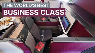 Qatar Airways Qsuite on the 777300ER  The Worlds Best Business Class [upl. by Yirinec]