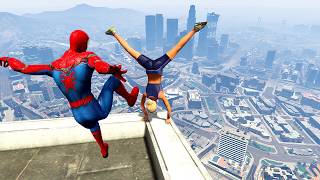 GTA 5 Crazy Spiderman ragdolls ep2 [upl. by Abixah]