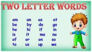 Learn two letter words  Preschool Learning  Kids Education Video [upl. by Eendys]