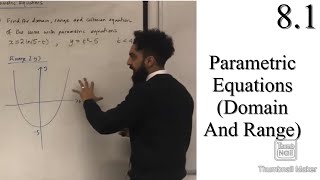 Edexcel A level Maths 81 Parametric Equations Domain and Range [upl. by Okram]