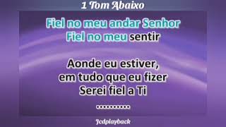 Fidelidade 1 Tom Abaixo 🎶 Playback 🎶 Wagner Roberto [upl. by Thalia]