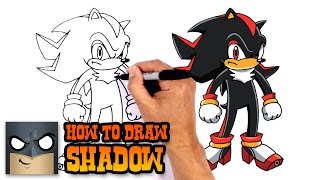 How to Draw Shadow  Sonic the Hedgehog [upl. by Rosette747]