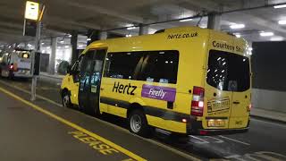 London Heathrow T5 how to get to Shuttle bus for Car Rentals  Car Rental [upl. by Adiv]