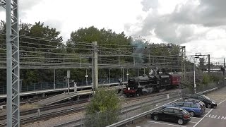 Black Five 44932 at Shenfield  Noisiest Station Start Ever [upl. by Lede]