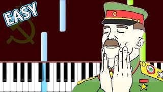 Soviet Anthem  Easy Piano Tutorial In SOVIET RUSSIA [upl. by Galina]