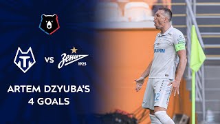 Artem Dzyubas 4 Goals Against FC Tambov  RPL 202021 [upl. by Nimad876]