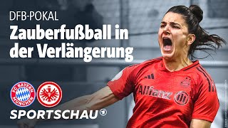 Bayern München  Eintracht Frankfurt Highlights DFBPokal Frauen Viertelfinale  Sportschau Fußball [upl. by Alaekim]