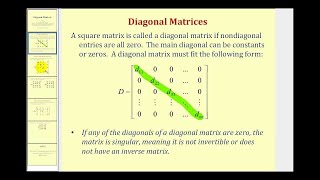 Matrices Diagonales [upl. by Irdua]