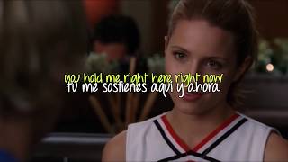 Glee Lucky lyrics  sub español [upl. by Illoh480]