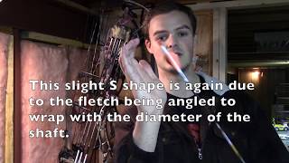 Two Minute Tip Arrow Fletching Offset and Helical Differences [upl. by Ttik]