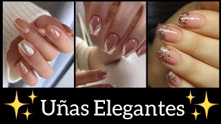 DISEÑOS DE UÑAS❤ ELEGANTES 2021 UÑAS CORTAS NATURALES [upl. by Alegnad83]