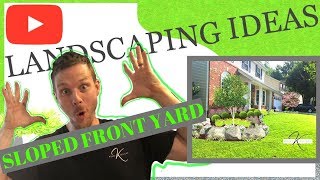 How to Landscape design FRONT YARD for beginners [upl. by Shay]