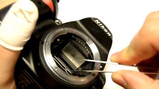 Changing focusing screen on Nikon D40 [upl. by Sherill855]