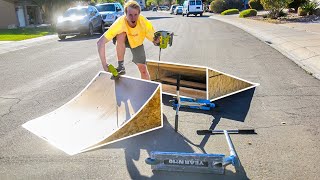 How to Make a 100 DIY Skatepark Ramp for Beginners in 2 Hours [upl. by Onateyac703]