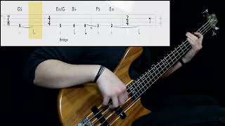 Soundgarden  Black Hole Sun Bass Cover Play Along Tabs In Video [upl. by Naira480]