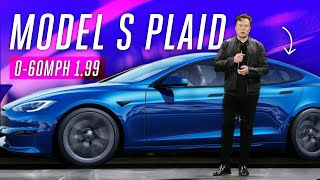 Watch Elon Musk deliver the Tesla Model S Plaid [upl. by Idnor737]