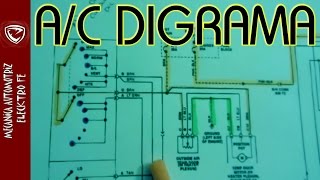 Aire acondicionado automotriz diagrama electrico BASICO [upl. by Alcus]