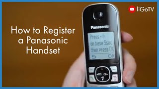 How To Register a Panasonic Handset  liGocouk [upl. by Annoynek]