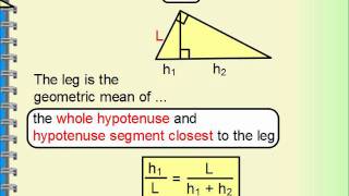 Geometry  Right Triangle Similarity Geometric Mean [upl. by Laurance]