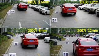 2MP1080P 36mm 6mm 8mm 12mm Lens Viewing Angle Comparison [upl. by Coraline]