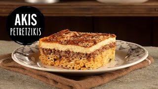 Pastitsio Greek Baked Pasta  Akis Petretzikis [upl. by Aicire142]