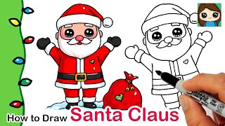 How to Draw Santa Claus  Christmas Series 1 [upl. by Urba]