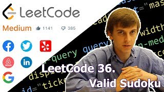 LeetCode 36 Valid Sudoku Algorithm Explained [upl. by Roseann]