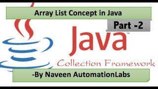 ArrayList Java Collections Framework Tutorial Part 2 [upl. by Grannias]