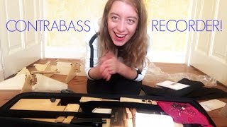 Unboxing my CONTRABASS RECORDER [upl. by Htebarual17]