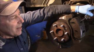 How to replace front and rear brakes and rear calipers on a 2009 Chevy Express Van [upl. by Alyakim352]