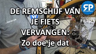 DE REMSCHIJF VAN JE FIETS VERVANGEN Zo doe je dat [upl. by Eive]