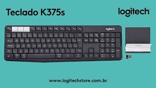 Teclado Sem Fio MultiDevice K375s Logitech  Unboxing [upl. by Handy271]