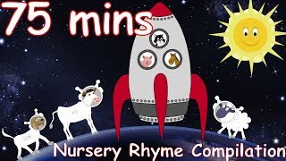 Zoom Zoom Zoom Were Going To The Moon And lots more Nursery Rhymes 75 minutes [upl. by Jeraldine]