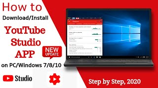 How to Install YouTube Studio App on Pc 2020 [upl. by Tedder]