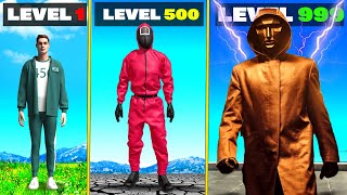 Level 1 SQUID GAME to Level 1000000000 in GTA 5 [upl. by Aicul]