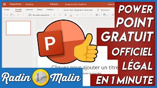 Comment avoir Microsoft PowerPoint gratuit officiel et légal en 1 minute  ⏰ [upl. by Dunstan387]