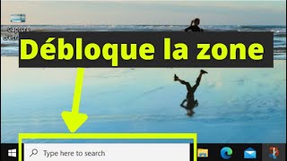 activer la zone recherche windows 10  zone recherche inactive [upl. by Anderer]