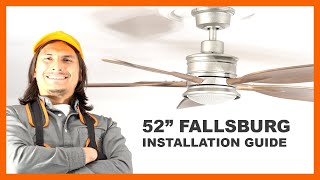 52quot Fallsburg Ceiling Fan Installation Guide [upl. by Erick]