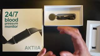 Healthtech Gizmos  AKTIIA 247 Continuous Blood Pressure Monitor  Wearable Review [upl. by Nosnar831]