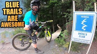 BLUE MTB TRAILS IN WHISTLER BIKE PARK ARE AWESOME [upl. by Munshi462]