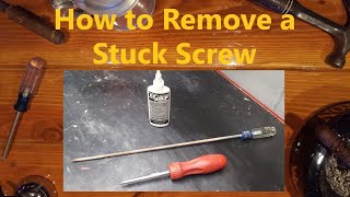 How to Remove a Stuck Screw [upl. by Aihppa370]