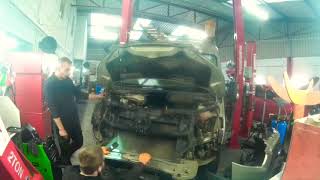 Engine Removal Ford Transit 2015 [upl. by Kylynn]