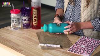 Personalized Water Bottles  Easy DIY [upl. by Tocs]