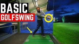 THE MOST BASIC GOLF SWING IN SLOW MOTION [upl. by Ximenes]