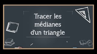 Les médianes dun triangle [upl. by Castara]