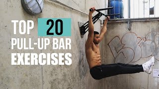 Top 20 Wall PullUp Bar Exercises [upl. by Etsirk]