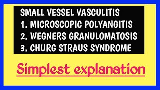 Small vessel vasculitis [upl. by Amabel]