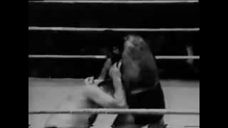 The Beast vs Antonino Argentina Tony Rocca 1950s professional wrestling match [upl. by Idaf49]